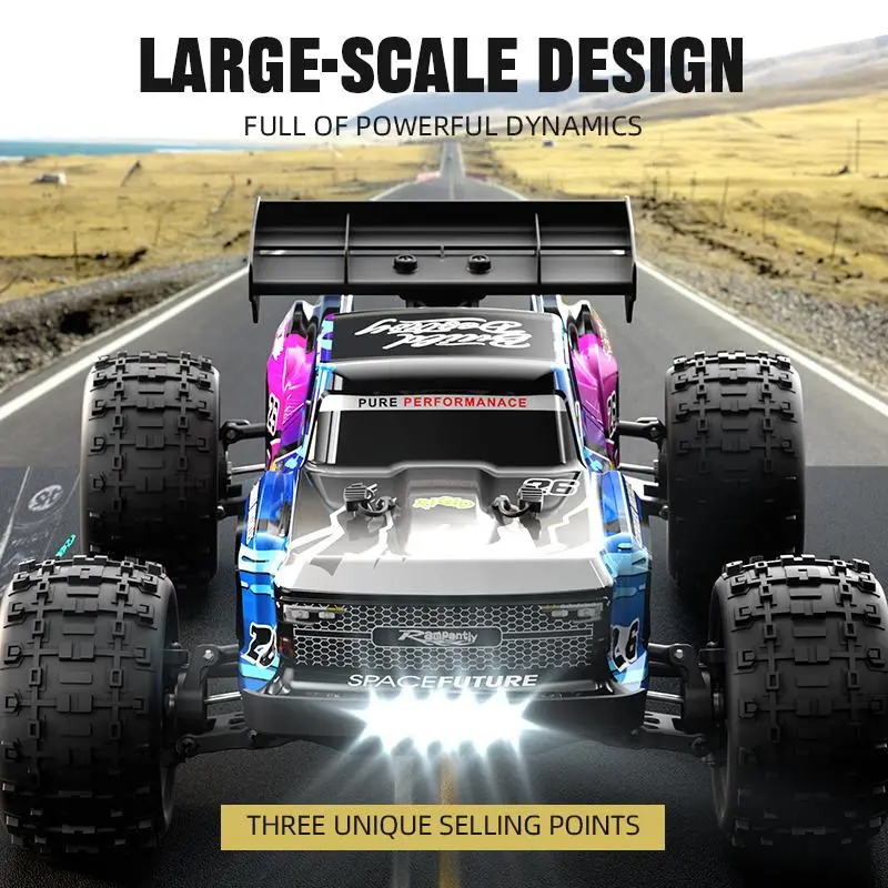 Pro Grade High-Speed RC Truck – 4WD, Brushless Power, Adjustable Hydraulic Shocks, Lightweight Aluminum Chassis, All-Terrain Ready, Perfect for Off-Road Adventures & Drifting