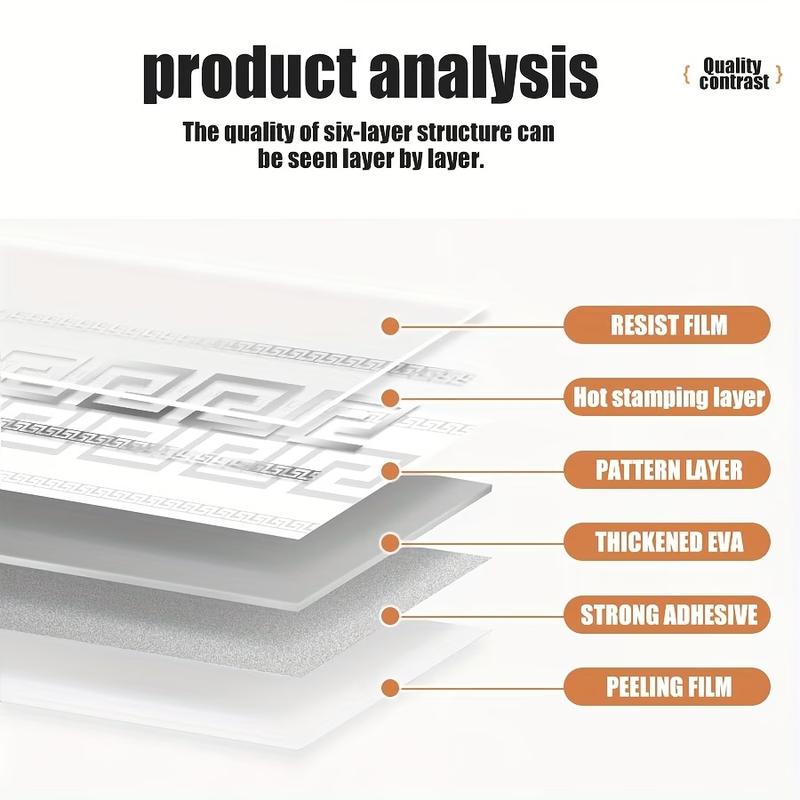 1 roll Self-Adhesive Baseboard, Wall Corner Guard, Peel & Stick Molding, 3.94inch x 196.85inch Vinyl Trim, DIY Floor & Wall Protection, Removable Skirting Board, Countertop Edge Guard, Ceiling Corner, Easy No Tools Installation