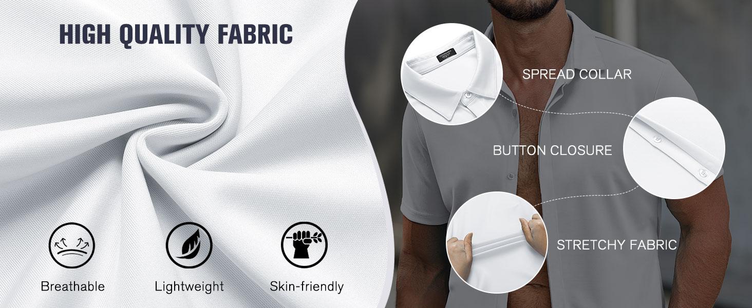 COOFANDY Fall Outfits Thin Men's Shirt Wrinkle Free Dress Shirt Long Sleeve Button Menswear Stylish Casual COOFANDY Fall Outfits Thin Men's Shirt Wrinkle Free Dress Shirt Long Sleeve Button Menswear Stylish Casual