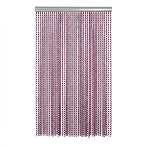 TECSPACE Hanging Room Divider Curtain, 39.37 in × 11.81 in × 7.87 in Wide Chain Curtain Metal Curtain Multifunctional Silver Aluminum Door Curtain Mesh Hanging Chain for Home Kitchen Store Indoor Decoration