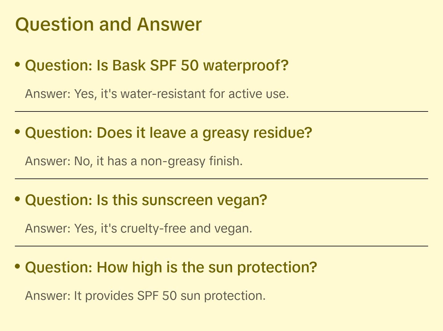 Bask SPF 50 Sunscreen - Ultimate Sun Defense