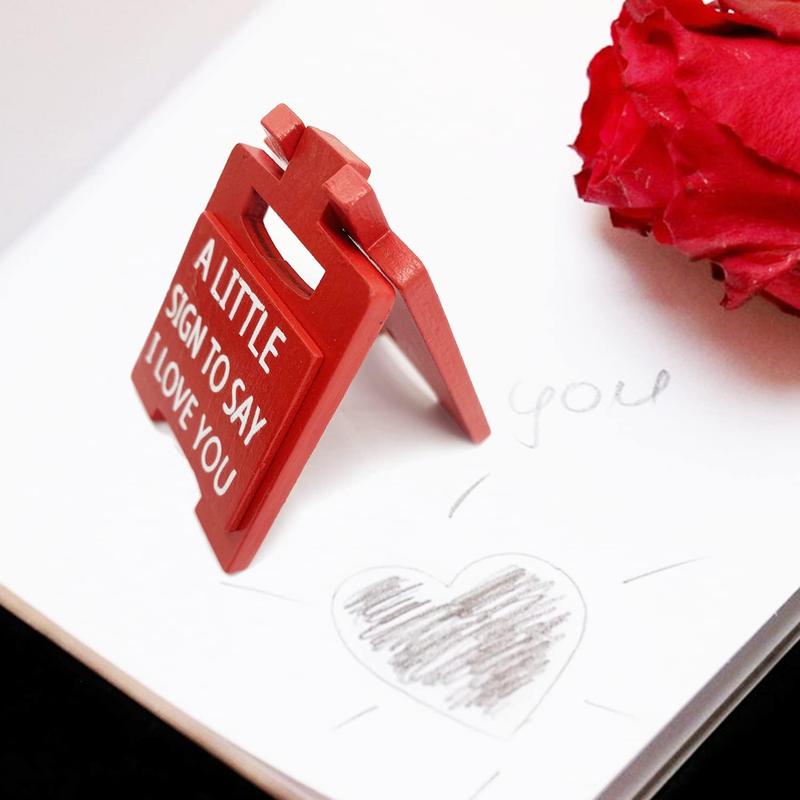 MUNBYN Mini Sign Love Decoration, Valentines Day Gifts-Romantic "I Love You" Message, Perfect Anniversary, Wedding, or Special Occasion Gift for Him or Her MUNBYN Mini Sign Love Decoration, Valentines Day Gifts-Romantic "I Love You" Message, Perfect Anniversary, Wedding, or Special Occasion Gift for Him or Her