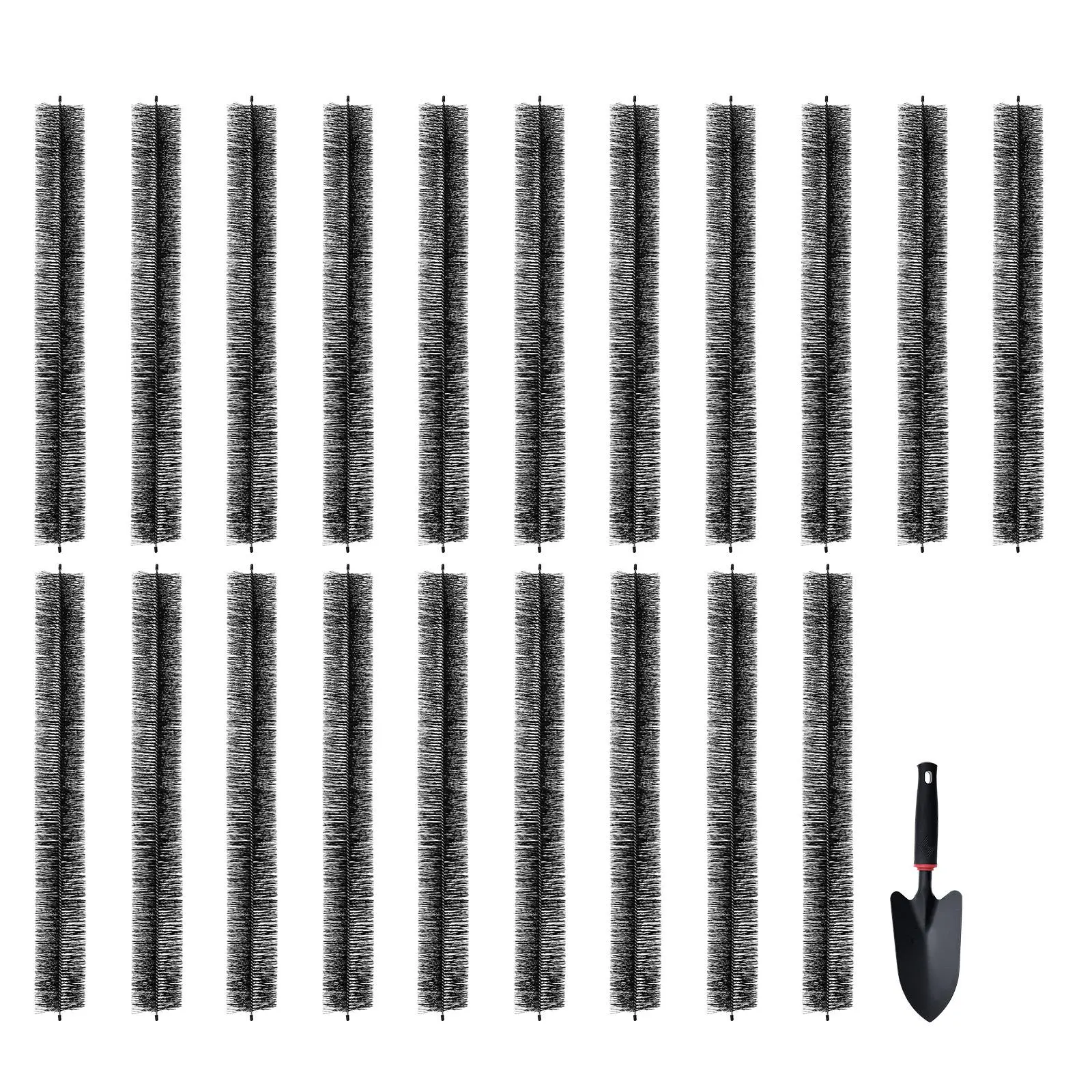 【SummerFinds】VEVOR Gutter Brush,  , 60 Feet Total Length 4.33 inch Diameter Gutter Cleaning Tools, Ground-Level Gutter Brush Leaf Guard for 5 Inch Gutters, Easily Clear roof Leaves and Debris, 20 Pack Steel Cleaner