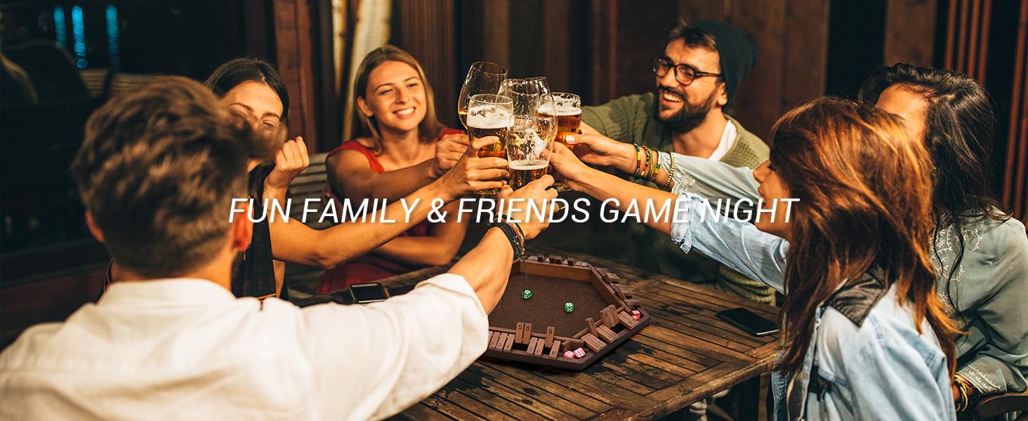 Ropoda Shut The Box Game, Upgraded 1-6 Player Shut The Box for Adult and Kids, Wooden Dice Game -Addition Training, Fun for Family Game Night, Summer Turn Up & Father's Day Deal Ropoda Shut The Box Game, Upgraded 1-6 Player Shut The Box for Adult and Kids, Wooden Dice Game -Addition Training, Fun for Family Game Night, Summer Turn Up & Father's Day Deal