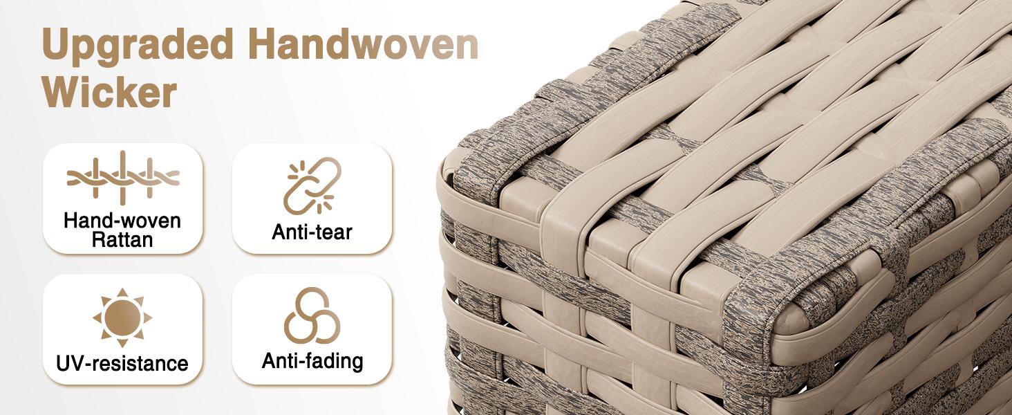 【2 Packages Shipping】Aoxun Patio Furniture Sets, 7-Piece Outdoor Patio Furniture with Thick Cushions, Wicker Outdoor Conversation Set Sectional Sofa for Backyard, Poolside, Garden 【2 Packages Shipping】Aoxun Patio Furniture Sets, 7-Piece Outdoor Patio Furniture with Thick Cushions, Wicker Outdoor Conversation Set Sectional Sofa for Backyard, Poolside, Garden