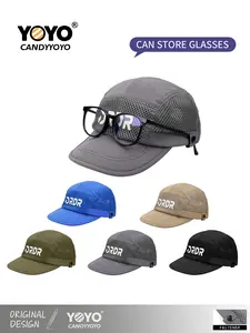 Original design, stylish and trendy breathable mesh hat, perfect for sports, fitness, or everyday outings. It features practical button designs on both sides, making it suitable for wearing with glasses. It is suitable for both men and women of all ages.