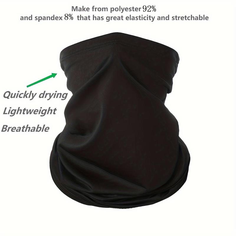 6pcs Cooling UV Protection Bandana Face Mask, Scarf, Men's Balaclava Hat, Face Sunscreenfa, Breathable Headscarf, Headband, Suitable for Outdoor Sports, Cycling, Running