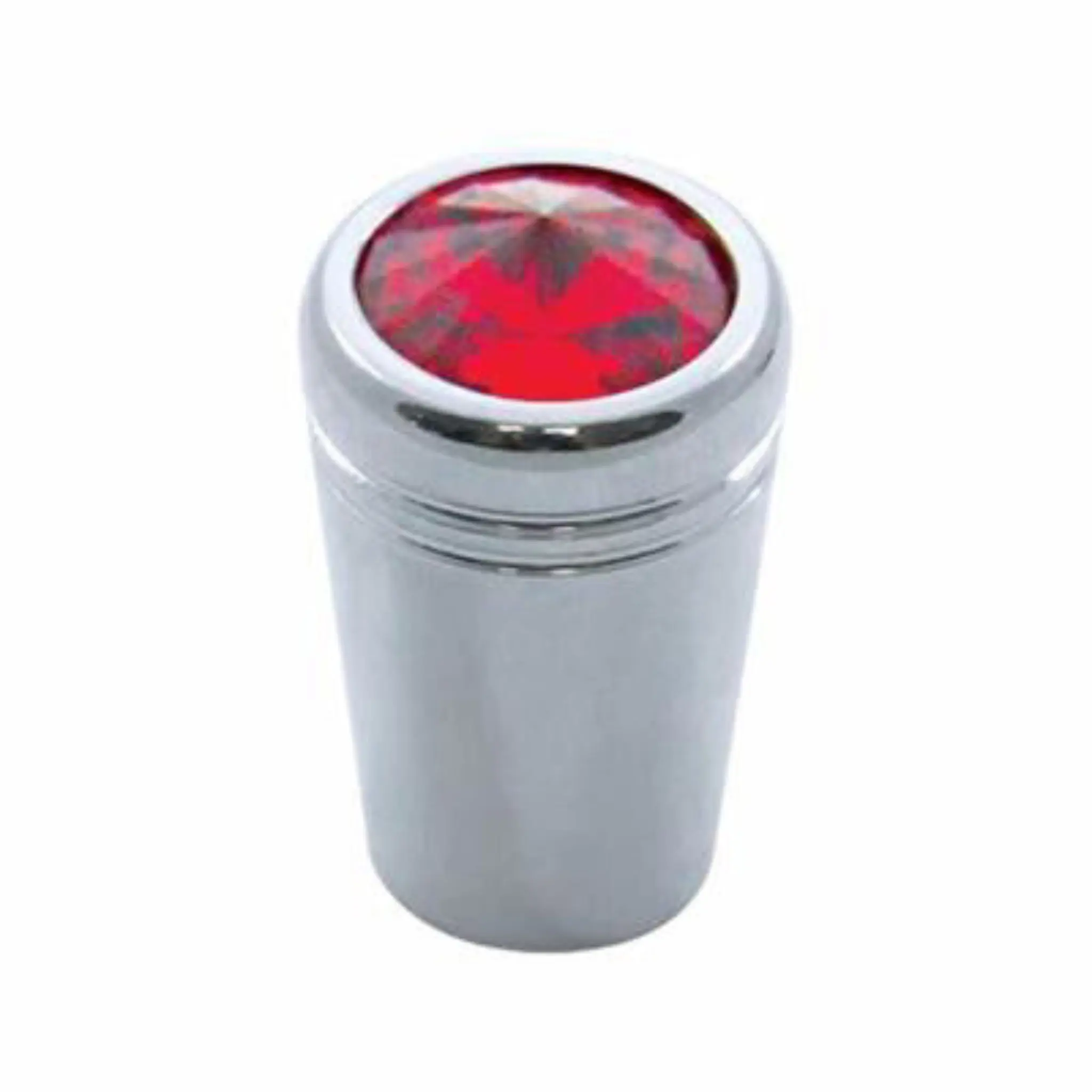United Pacific Decorative Aluminum Chrome-Plated Toggle Switch Extension with Red Crystal, Thread the New Extension, Pack of 2 for Kenworth Electrical Switches & Accessories