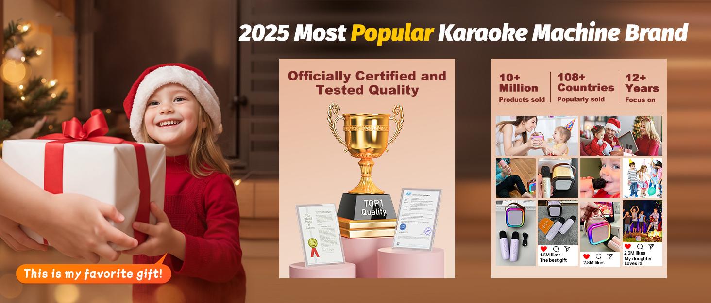 Mini Karaoke Machine K12 with Two Microphones, Colorful LED Lights, Suitable for Children Aged 8-14, Ideal for Family Parties and Birthday Gifts Mini Karaoke Machine K12 with Two Microphones, Colorful LED Lights, Suitable for Children Aged 8-14, Ideal for Family Parties and Birthday Gifts