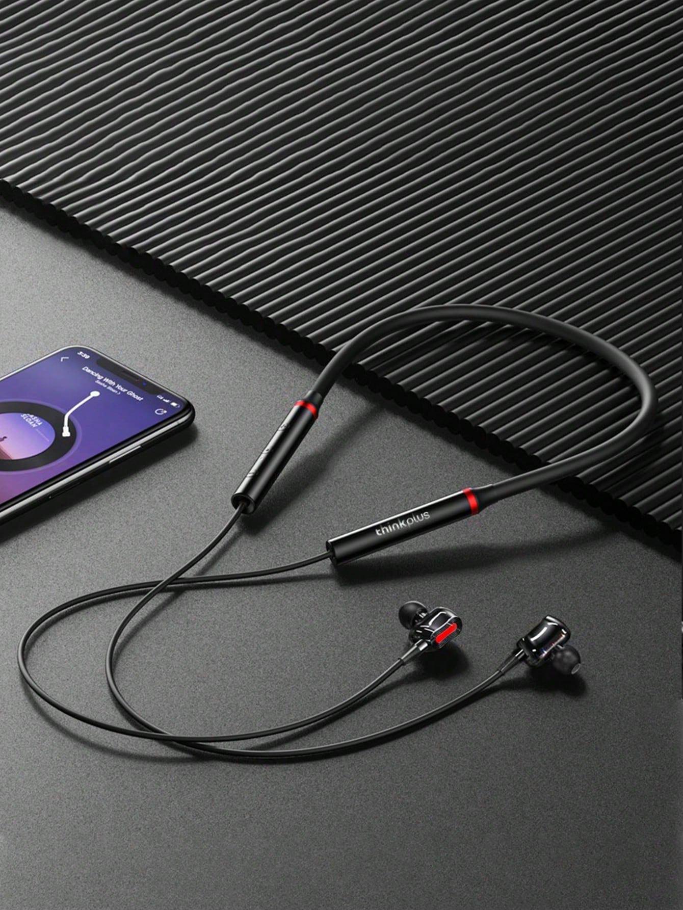 Lenovo HE05 Pro Wireless Bluetooth Neckband In-Ear Headphones with Built-in Microphone, Magnetic Design, Comfortable Fit, Audio Headset for Music, Calls & Sports