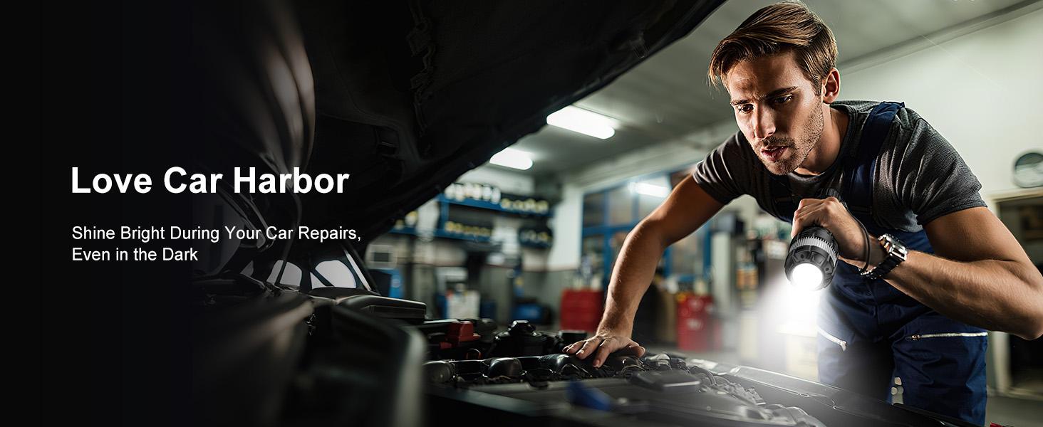 MARBERO Rechargeable Flashlight High Lumens with 4000mAh Battery Focused Beam Super Bright LED Powerful Flashlight 3 Modes Tactical Compact Portable Flashlight for Hiking Power Outage