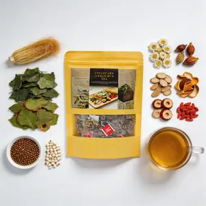 Blood Pressure Tea | Herbal Blend with Goji Berries,Coix Seed, Sichuan Tangerine Peel, Burdock Root & Red Date | Pure Ingredients for Your Daily Wellness