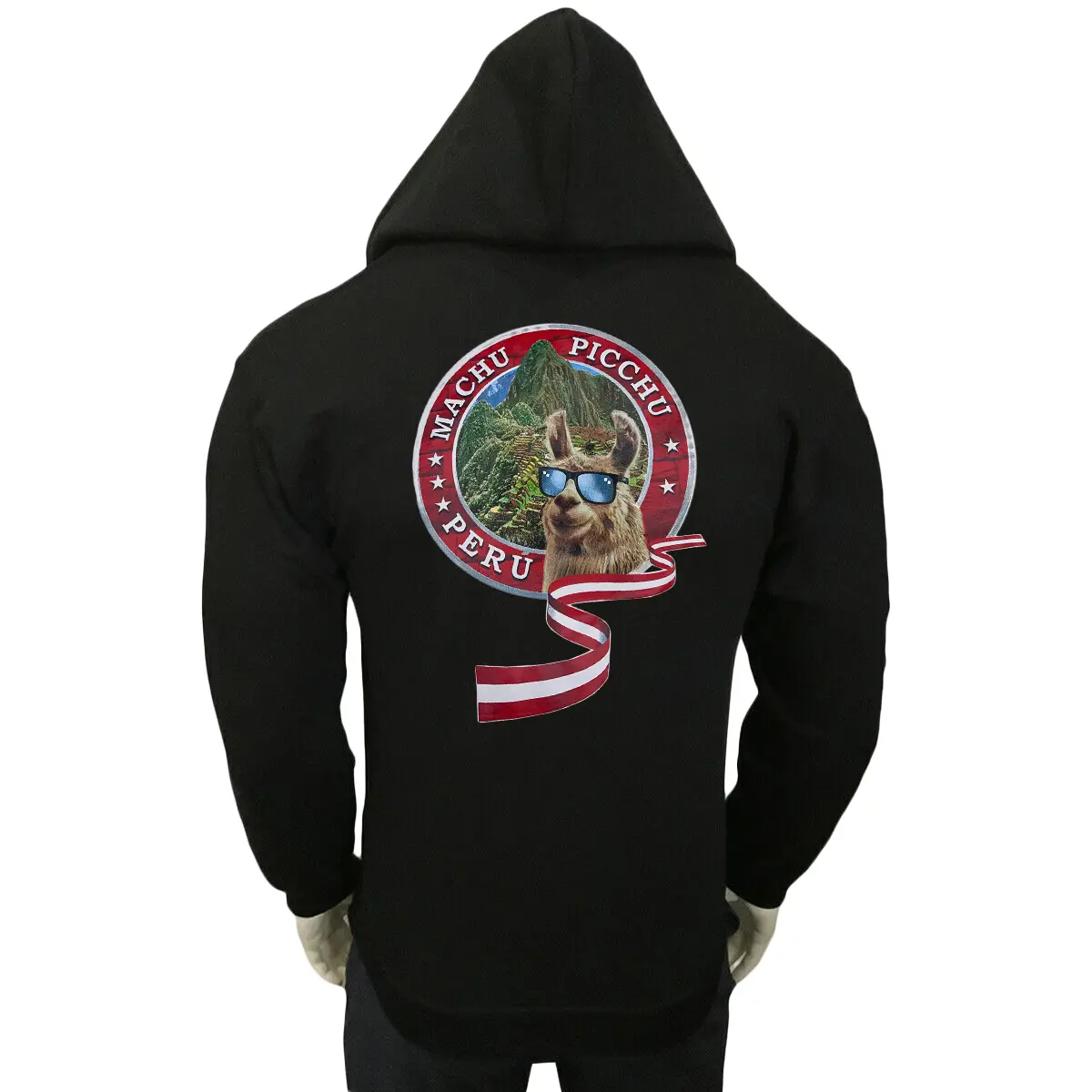 NWT Peru Machu Picchu Cool Alpaca Peruvian Patriotic Men's Hoodie Sweatshirt S M L XL