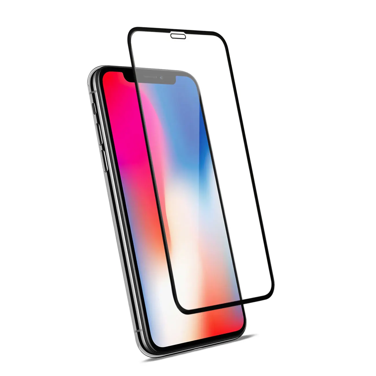 APPLE IPHONE X/XSåÊ3D Curved Tempered Glass Screen Protector In Black - Ultra-Slim & Reliable | CELL DEMAND Official