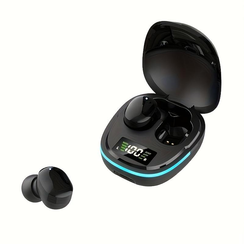 Wireless Earbuds with Digital Battery Display - See Left/Right/Case %， Auto Connect， IPX4 Waterproof & LED Lights