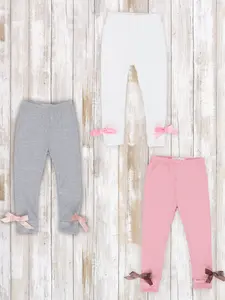 Soft Cotton Ankle Bow Leggings