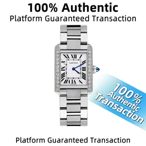 Cartier Tank Solo Small Model Stainless Steel - Custom Diamond Case WHP041313