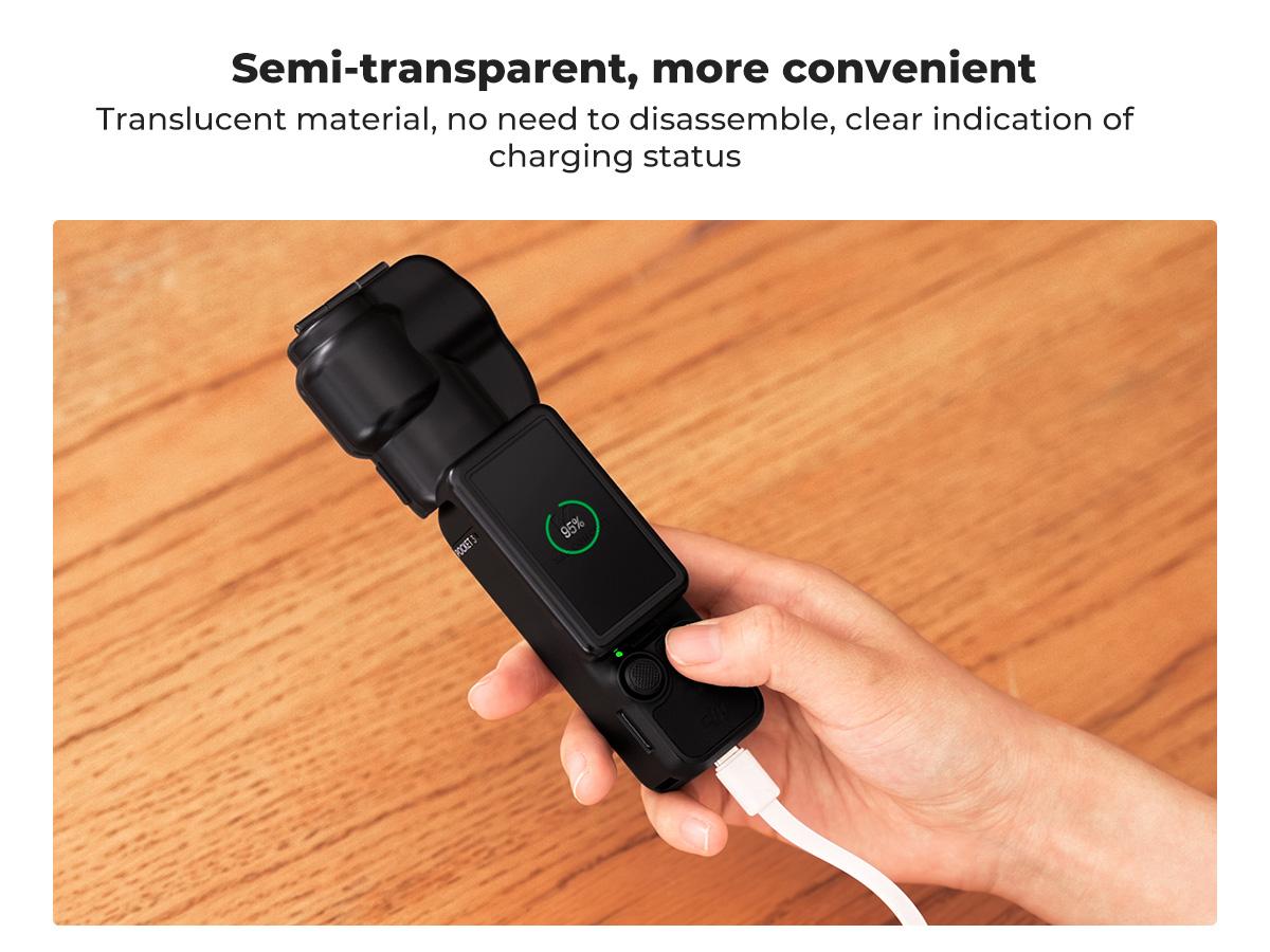 K&F Concept Protective Cover Case for DJI Osmo Pocket 3, Gimbal Screen Protector Lens Guard, Plastic Case Pocket 3 Accessories