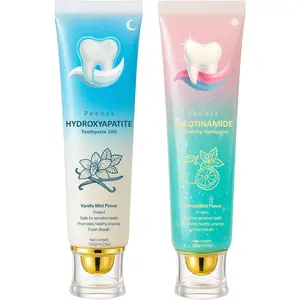 Hydroxyapatite  10% + Niacinamide Whitening toothpaste , Enamel Repair & Gum Care, Nano Hydroxyapatite - Sensitivity Relief, Whitening, Fluoride-Free, Breath Freshening nicotinamide Oral Hygiene Essentials