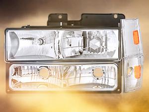 Nilight Headlight Assembly Compatible with 1988 1989 1990 1991 1992 1993 Chevrolet GMC C/K 1988-1993 Silverado Suburban Sierra Blazer Tahoe Yukon Chrome Housing Amber Reflector