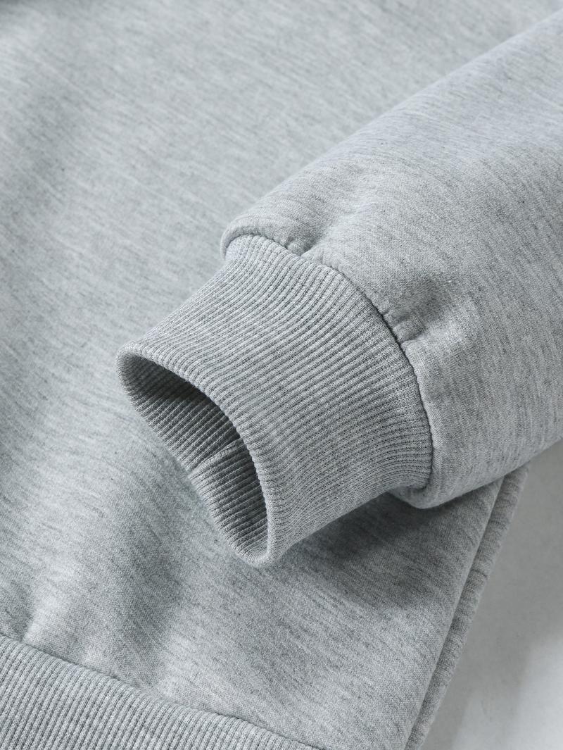 Men's autumn and winter warm thick round neck sweatshirt, soft fabric, resist the cold autumn and winter, autumn and winter cost-effective plus fleece sweatshirt, suitable for daily wear