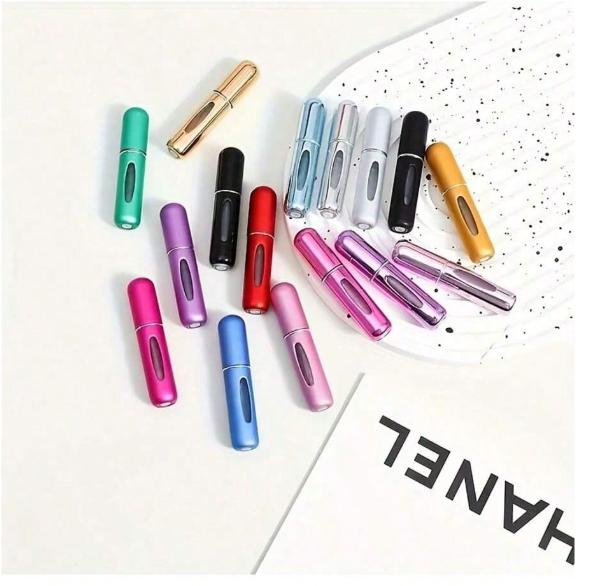 1pc Portable Mini Perfume Atomizer Spray Bottle Refillable Travel Size Fragrance Dispenser For On-The-Go Touch-Ups – Ideal For Carrying Your Favorite Scents In Purses, Pockets, Gym Bags, And During Travel Or Shopping Trips – Leakproof, Easy To Fill