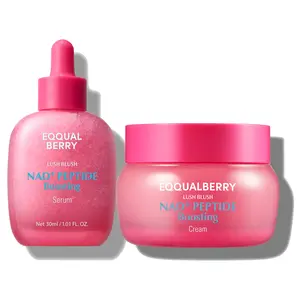 EQQUALBERRY NAD+ Peptide Boosting Smoothie Serum – Anti-Aging Korean Skin Care | Firming Serum with 5 Ceramides & Vegan Collagen for Wrinkles & Radiant Glow(1.01oz/30ml)