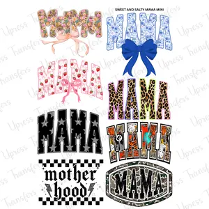 Sweet And Salty Mama Mini DTF Transfer Gang Sheet 24.5" Wide x 36" Long Direct To Film Trendy Vibrant Designs for Stylish Wardrobe