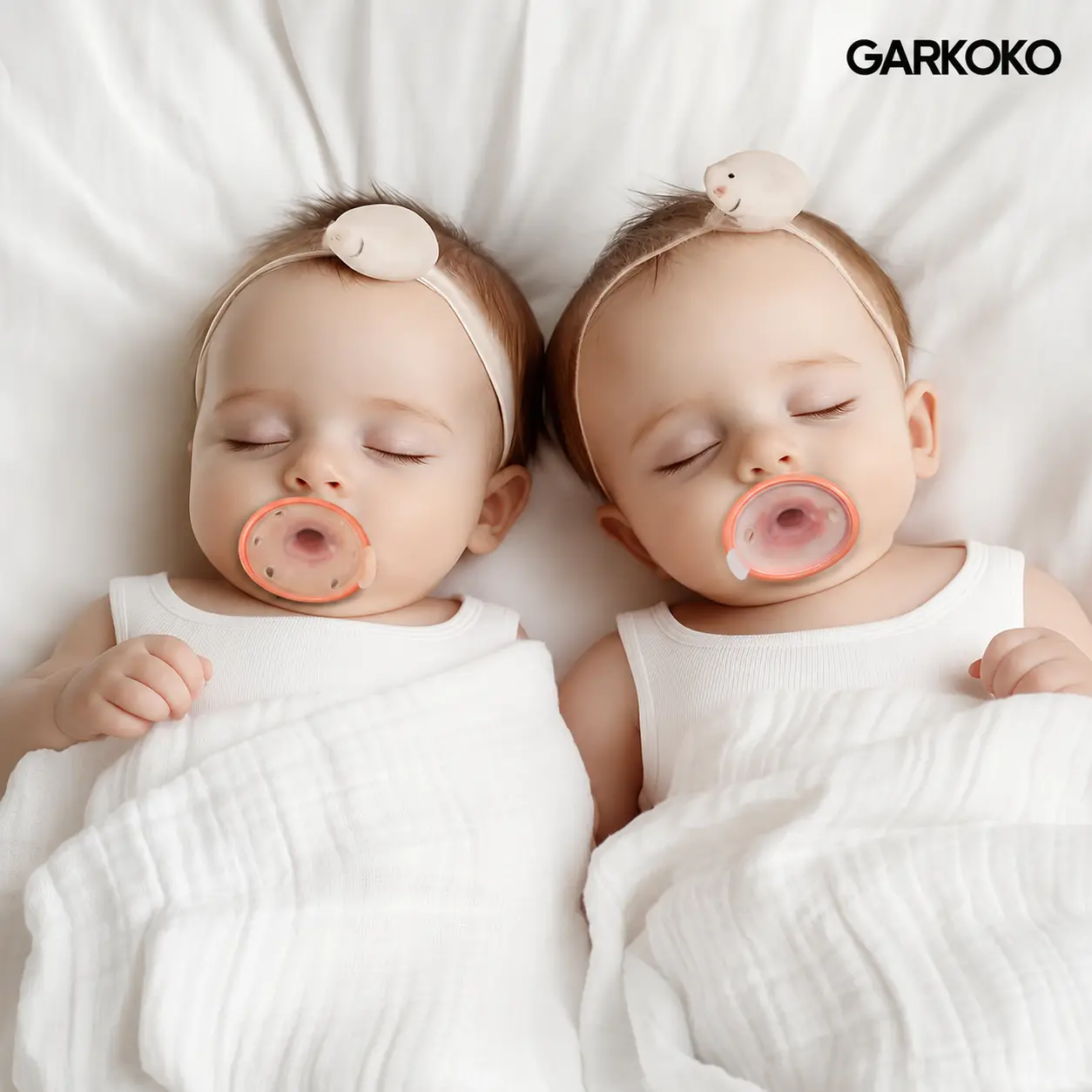 Garkoko Pacifier for Breastfed Babies | Soft Silicone Soother, Anti-Rejection, BPA-Free, 4PCS tiktokshopspringglowup