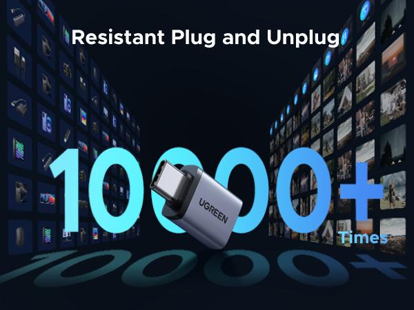 UGREEN USB C to USB Adapter 4 Pack, 10Gbps USBC Male to USB 3.2 Female Adapter, Type C USB C Adapter for MacBook Pro,iMac,iPhone 17 16 15 Pro Max,iPad mini Pro, Thunderbolt 4, Samsung Galaxy