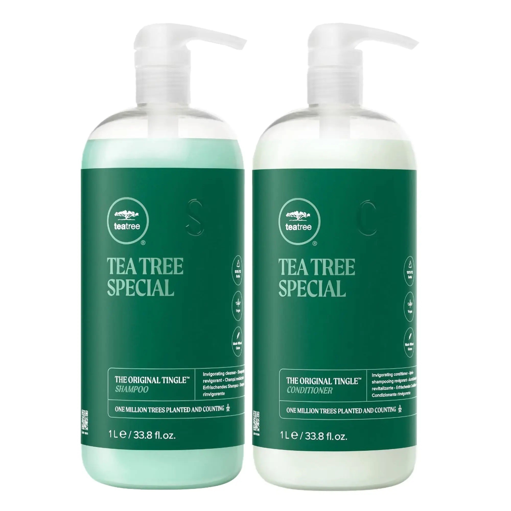 Paul Mitchell Tea Tree Silky Lavender Haircare Multi-Pack - Peppermint Oil Cleanser Shampoo, Liter-Size Conditioner, Luxury Soothing Scent Blend (93$ Value, Discounts Not Applicable)