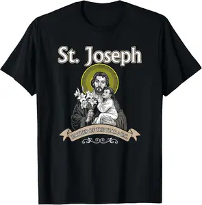 100% Cotton  Unisex St Joseph Tshirt - Saint Shirts - Father's Day Shirt T-Shirt