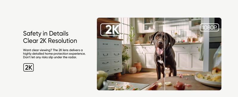 【LIVE ONLY】eufy Security Indoor Cam C220 2K Resolution 360° Pan Tilt Plug-in Camera with AI Detection Night Vision & Local Security Only 2.4GHz Wi-Fi