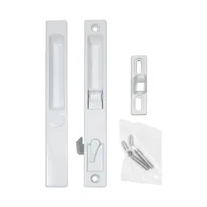 Sliding Glass Door Handle Set, Flush Mount, Non-Keyed, 6-5/8" Screw Holes (DL-502)