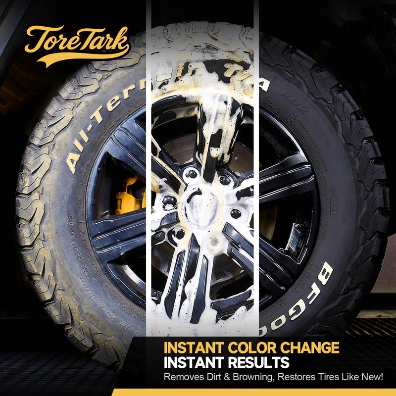 ToreTark Car Wheel and Tire Cleaner, Heavy Duty Wheel, Rust, and Water Spot Cleaner，16OZ