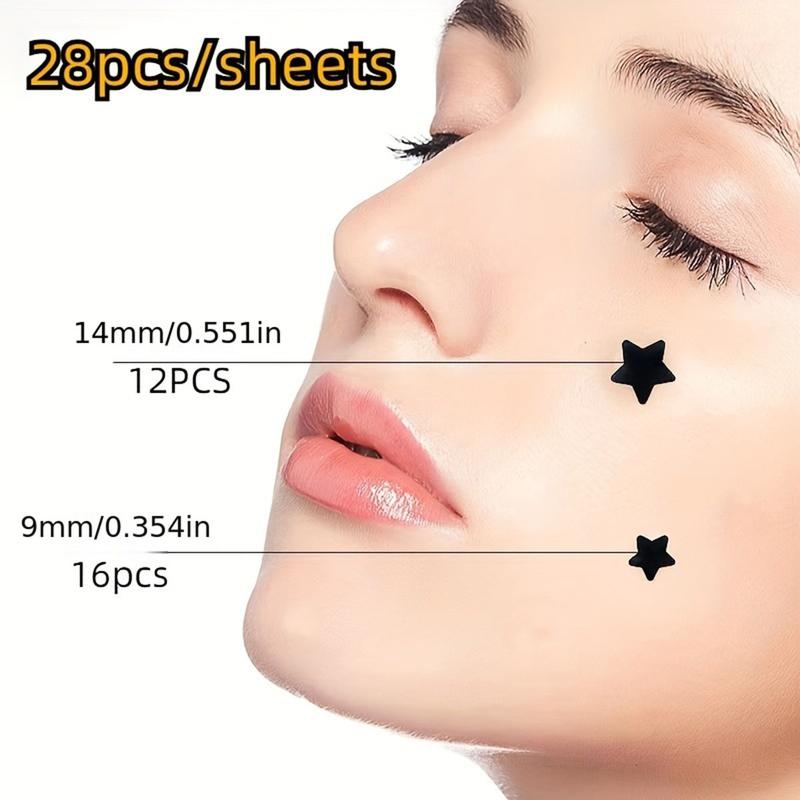 Star Shape Concealer Stickers, acne patches，Suitable for Holiday Party Concealer and Decoration, Face Painting Makeup Party Supplies