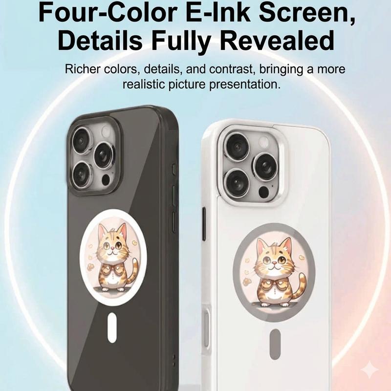 iPhone 17 Pro Max Smart E-Ink 4 in 1 DIY Phone Case with MagSafe NFC ...