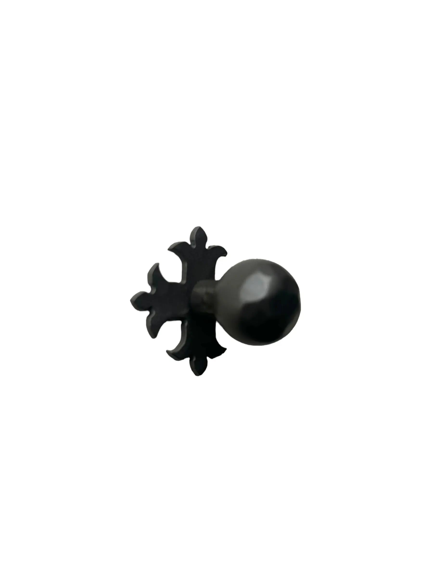 Rustic Spanish Fleur De Lis Slim Cross Knob HKR1