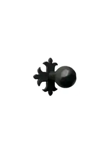 Rustic Spanish Fleur De Lis Slim Cross Knob HKR1