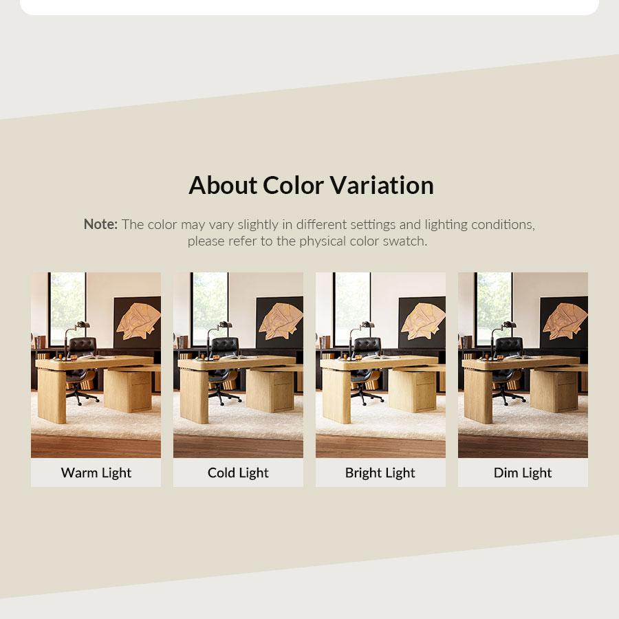 HULALA Veritas Home Office 360-Degree Rotating Desk with Flip-Top Lid Electric Height-Adjustable Design Side Cabinet Drawers Storage L Shaped Wood Finish Ergonomic