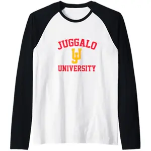 Mens Juggalo-U: Scarlet State of Mind - Juggabro (old ver.) Raglan Baseball Tee