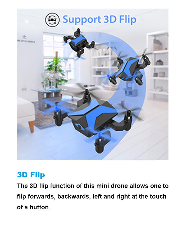 X-PACK 2 Foldable Drone Blue Dual Battery (Camera Version) | HD Aerial Photography, Stable Hover, Easy to Fly for Kids & Adults LM