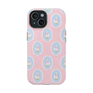 Coquette Goose Phone Case – Cute High-Quality Goose Design, MagSafe-Friendly Protective Cover, Girly Gift for Men & Women
