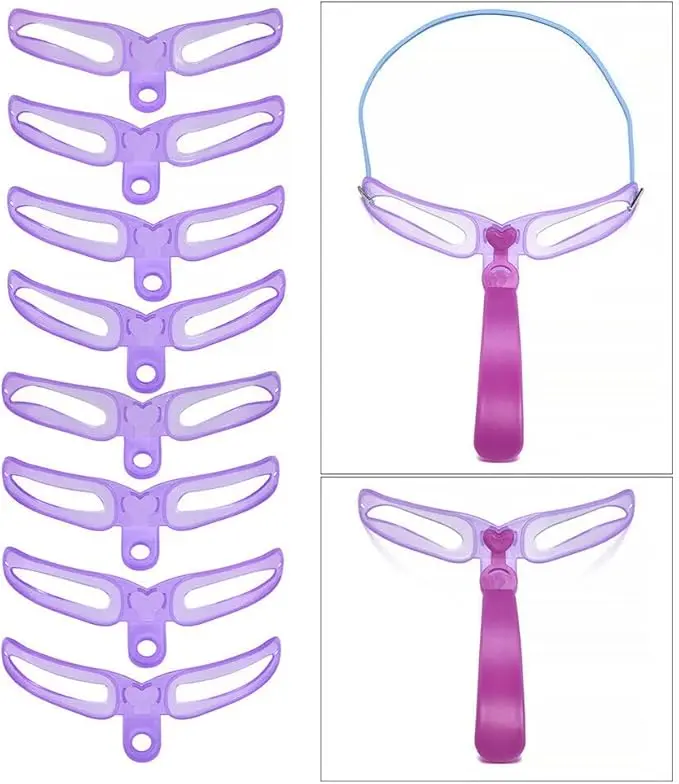 8Pcs Kit Template Eyebrow Grooming Stencil DIY Shaping Shaper Women Makeup 8Pcs Kit Template Eyebrow Grooming Stencil DIY Shaping Shaper Women Makeup
