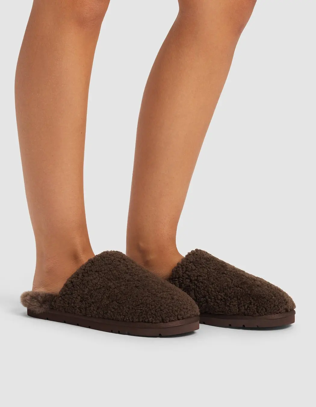 Puffy Sheep Slippers | Unisex, Ultra-Soft Sheep Fur & Plush Shearling, Padded Footbed, Non-Marring Outsole