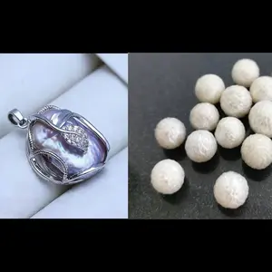 Pearl pendant+[live opening] Seawater Dragon scale pearl or white Dragon scale pearl  （loose pearl）