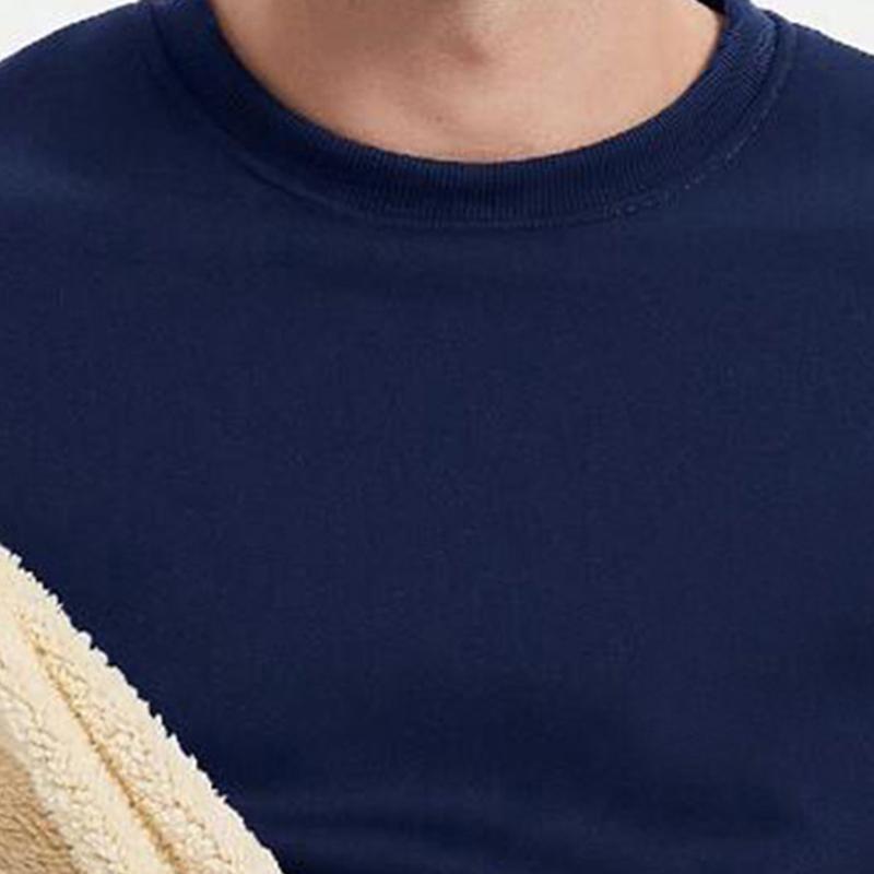 Men's Thick Fleece Vest - Winter Warm Jacket, Crew Neck Solid Gray/Black Layered Clothing Machine Washable, Durable Comfortable Layered Winter Apparel