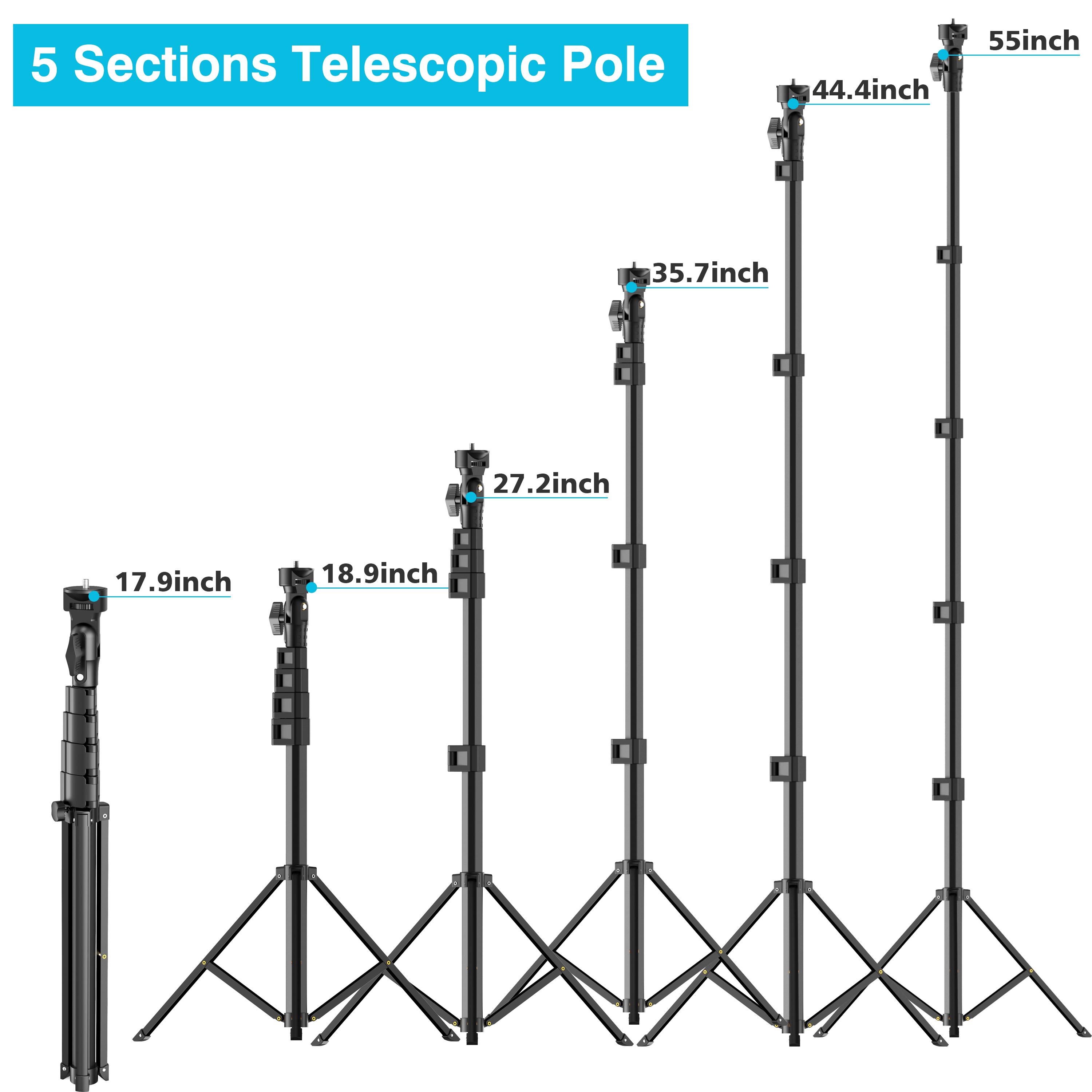 All-in-One 62" Portable Selfie Stick Tripod with Bluetooth Remote, Universal 360° Phone Holder for iPhone, Samsung, GoPro & Cameras - Perfect for Vloggers, Travel & Group Shots