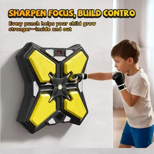 Music Boxing Machine for Adults & Kids Smart Bluetooth Training Equipment with Gloves Wall Mounted Workout Punching Machine for Home Office Gym Superior Sound Quality