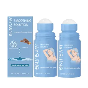 Jaysuing Smoothing Solution Ingrown Hair Serum, Ingrown Hair Treatment Serum Roll-On, After Shaving &Hair Removal Care, for Face, Underarms(50ml)